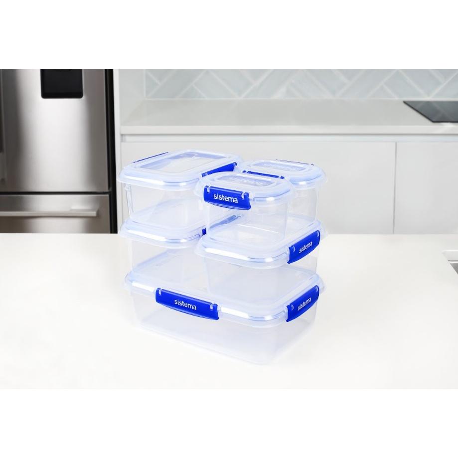 Pack de recipientes herméticos Klip It+ System, 6 unidades