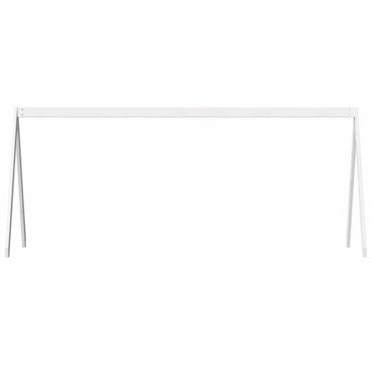 Techo De Cama Infantil Madera Maciza Blanco 199x80,5x88 Cm_3