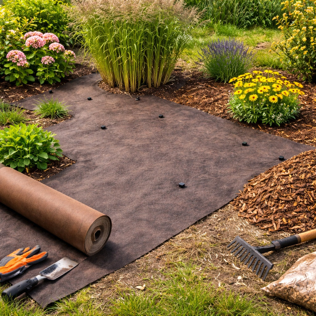 225m X 1m Malla Antihierbas Marrón 125 G/m² – Garantía De 25 Años, Permeable Y Resistente_5