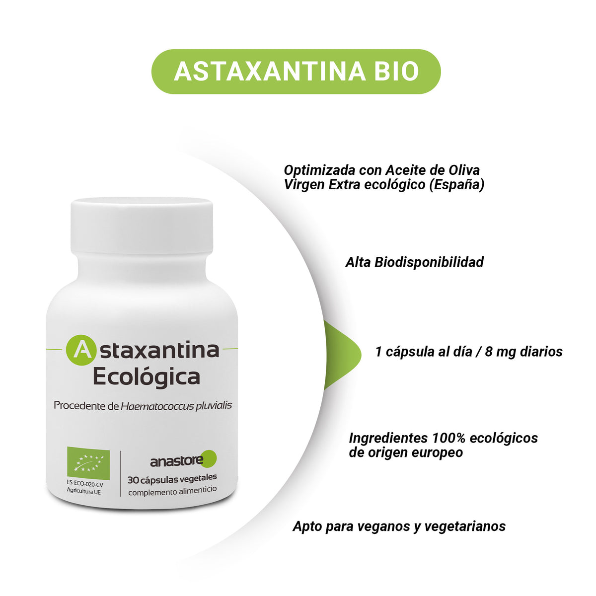 Astaxantina Ecológica * 30 Cápsulas / 8 Mg * Antioxidante De Origen Natural_3