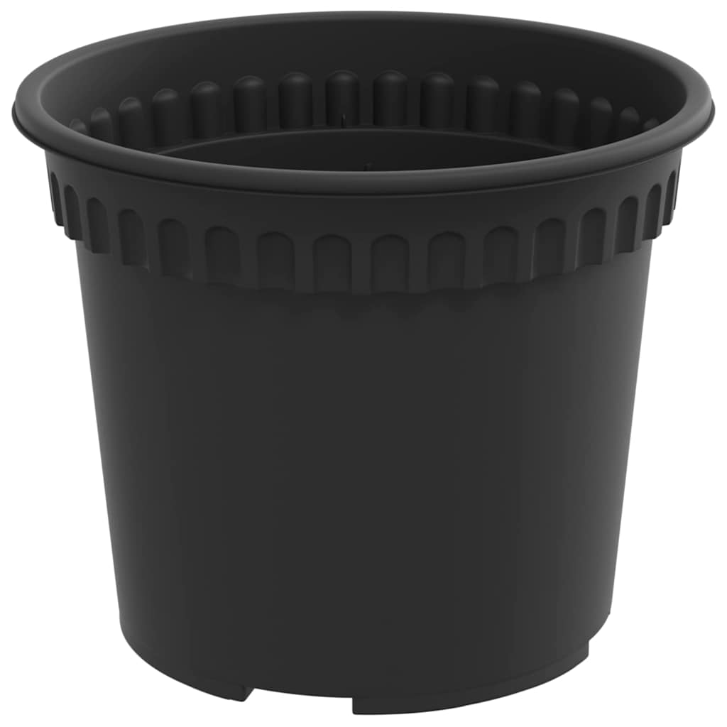 Macetas 24 Uds. Negro Plástico_5