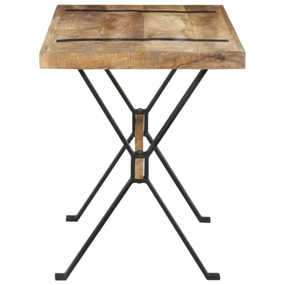 Mesa De Comedor Madera De Mango Rugosa 120x60x76 Cm_1