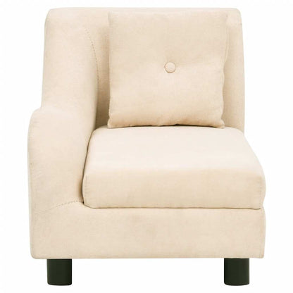 Vidaxl Sofá Para Perros Con Almohada Crema Felpa 83x44x44 Cm_4