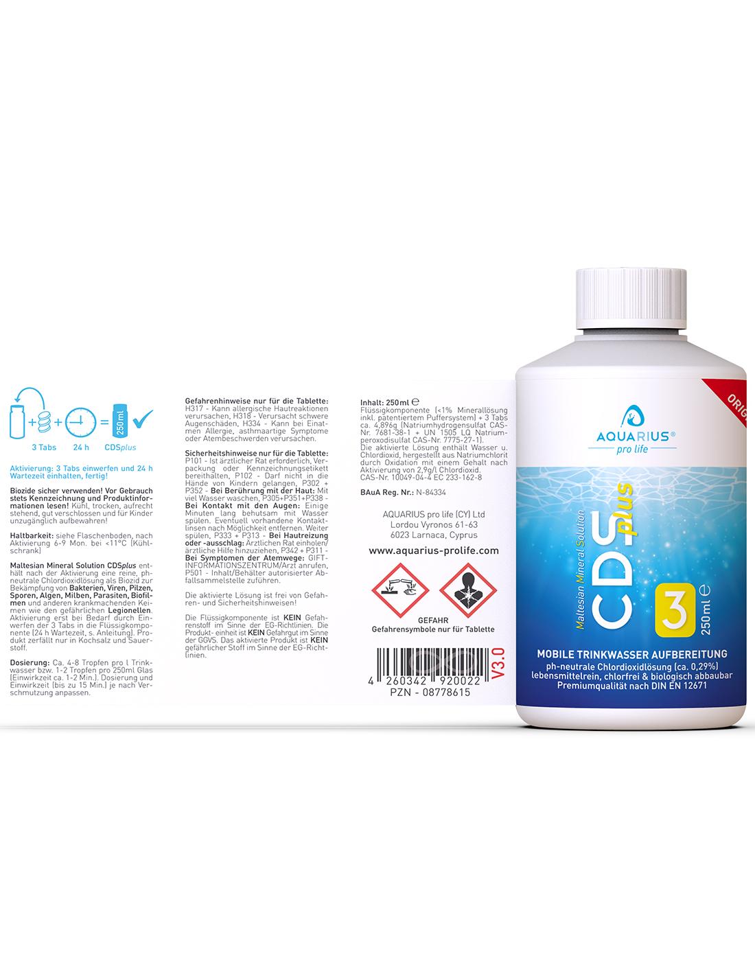 Aquarius Pro Life - Cdsplus | 250 Ml Solución Activable De Dióxido De Cloro_4