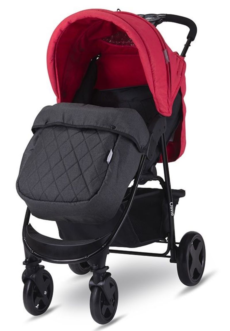 Silla De Paseo Con Cubrepiés Olivia Basic Mars Red_1