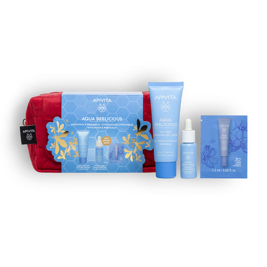 Aqua beelicious sem óleo + sérum de oferta 10 ml + contorno de olhos 1,5 ml, Apivita