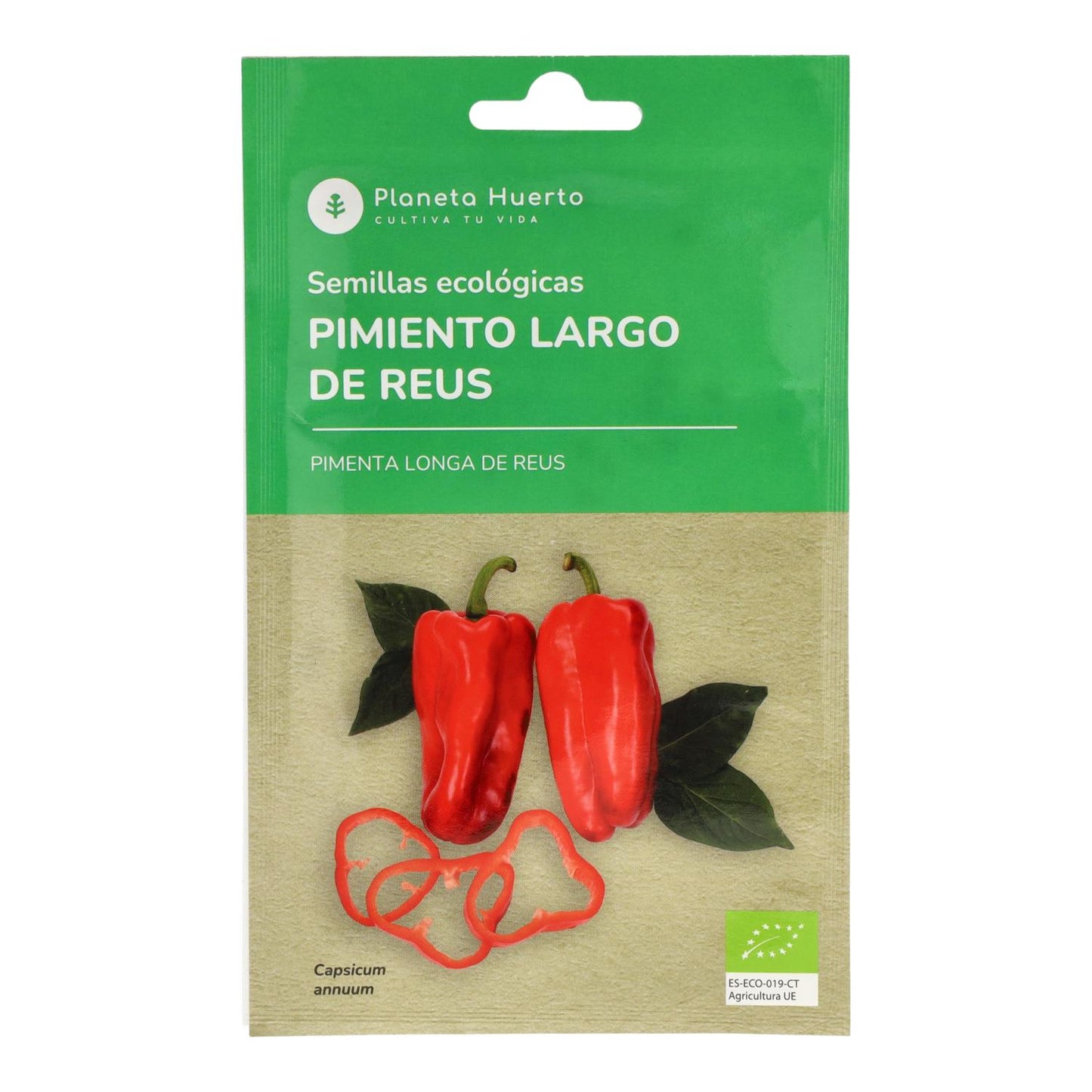 Sementes de Pimento Longo Biológica Planeta Huerto de Reus