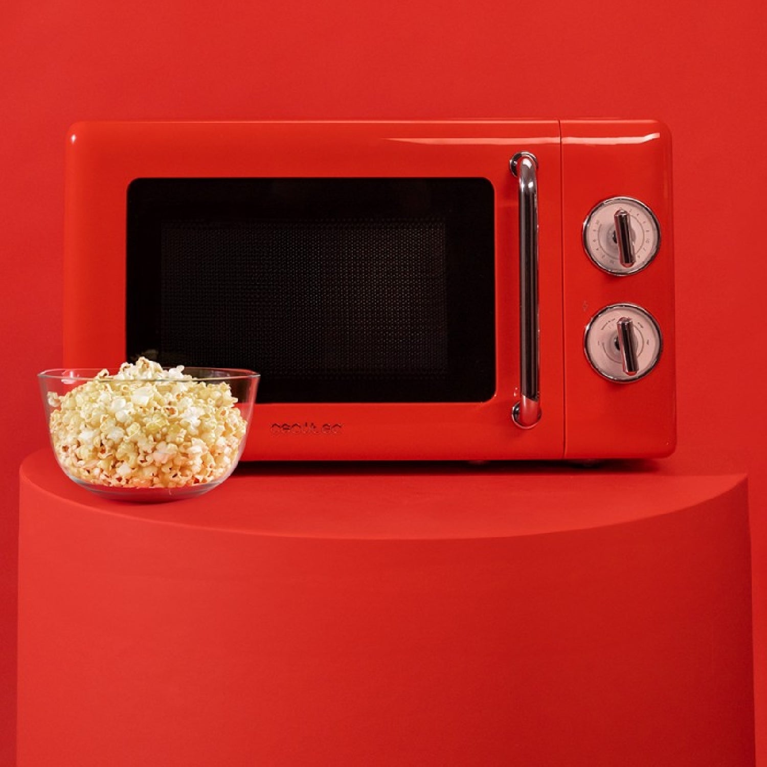 Microondas Mecánico Con Grill De 20 L Proclean 3110 Retro Red. 700 W En 6 Niveles, Temporizador Hasta 30 Minutos, Modo Descongelación, Diseño Vintag_3