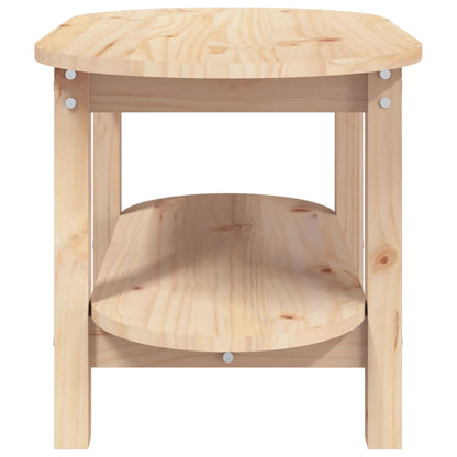 Mesa De Centro De Madera Maciza De Pino 80x45x45 Cm_4