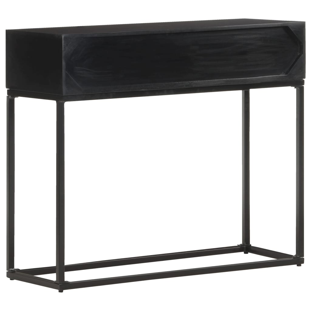 Mesa Consola De Madera Maciza De Mango 90x35x76 Cm_2