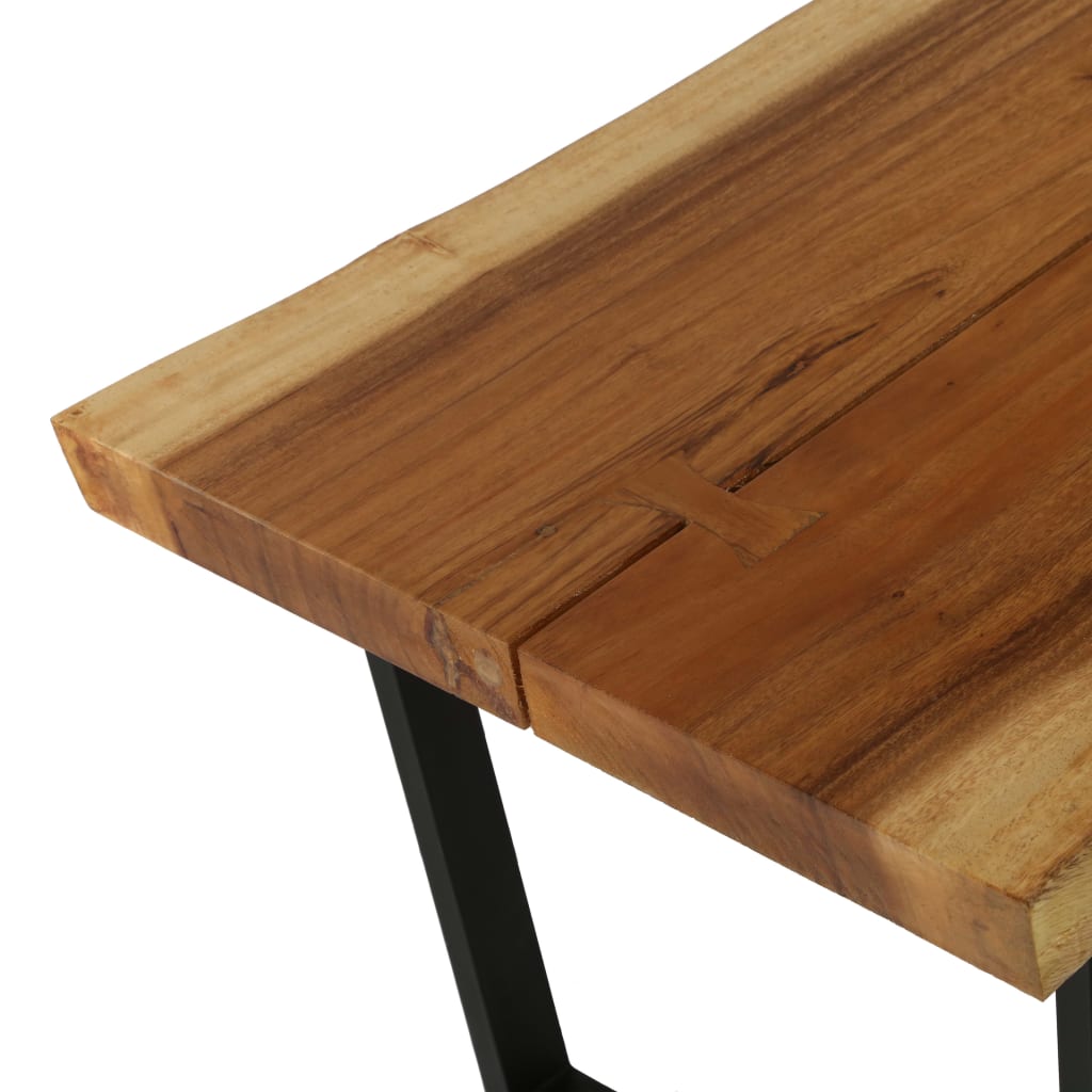 Mesa De Centro De Madera Maciza De Suar 102x56x41 Cm_2