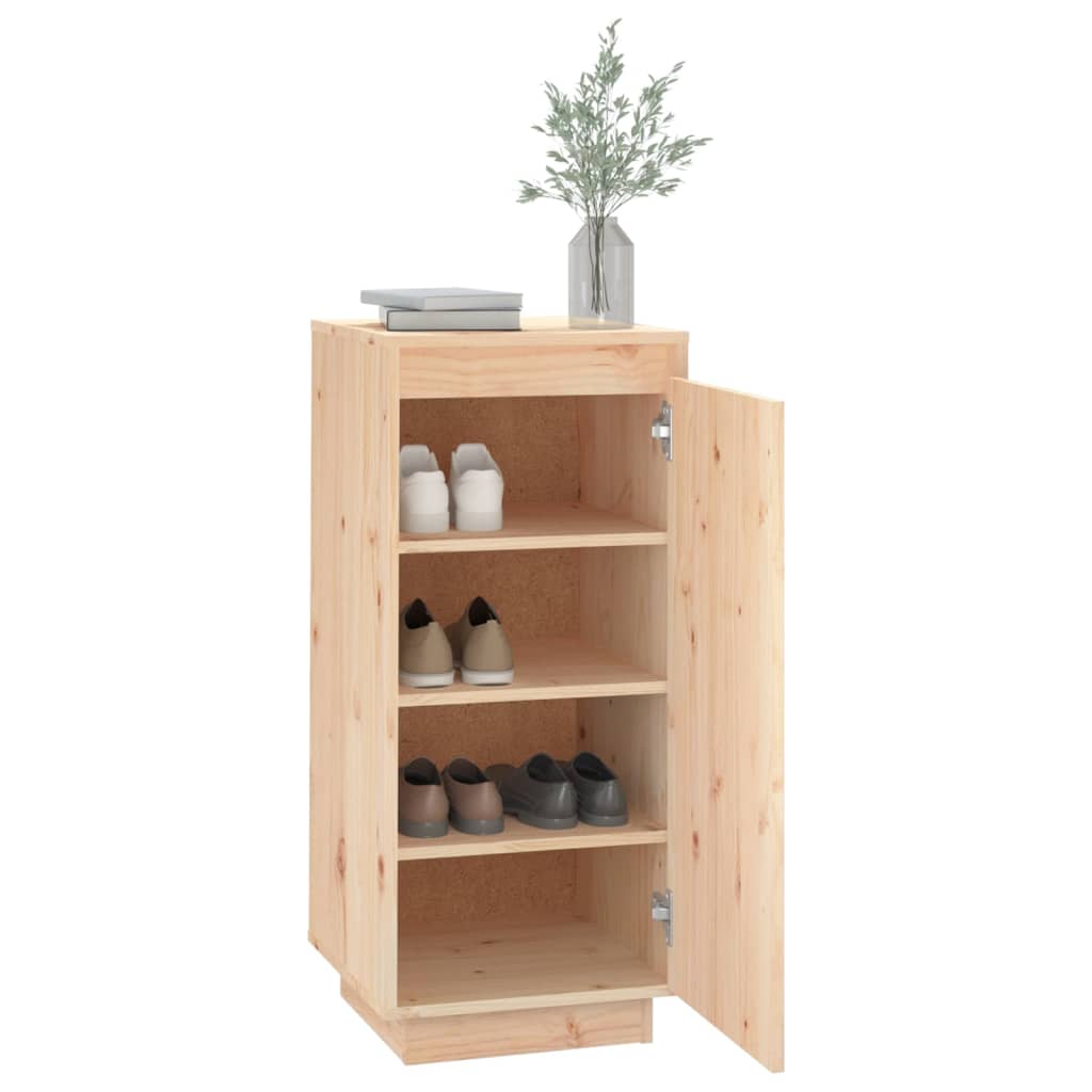 Armario Zapatero De Madera Maciza De Pino 35x35x80 Cm / Vetonek_0