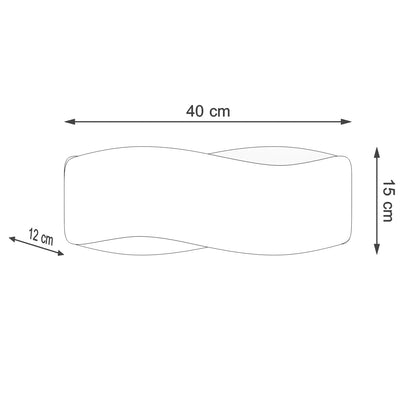 Aplique De Pared Tila 40 Blanco, G9_5