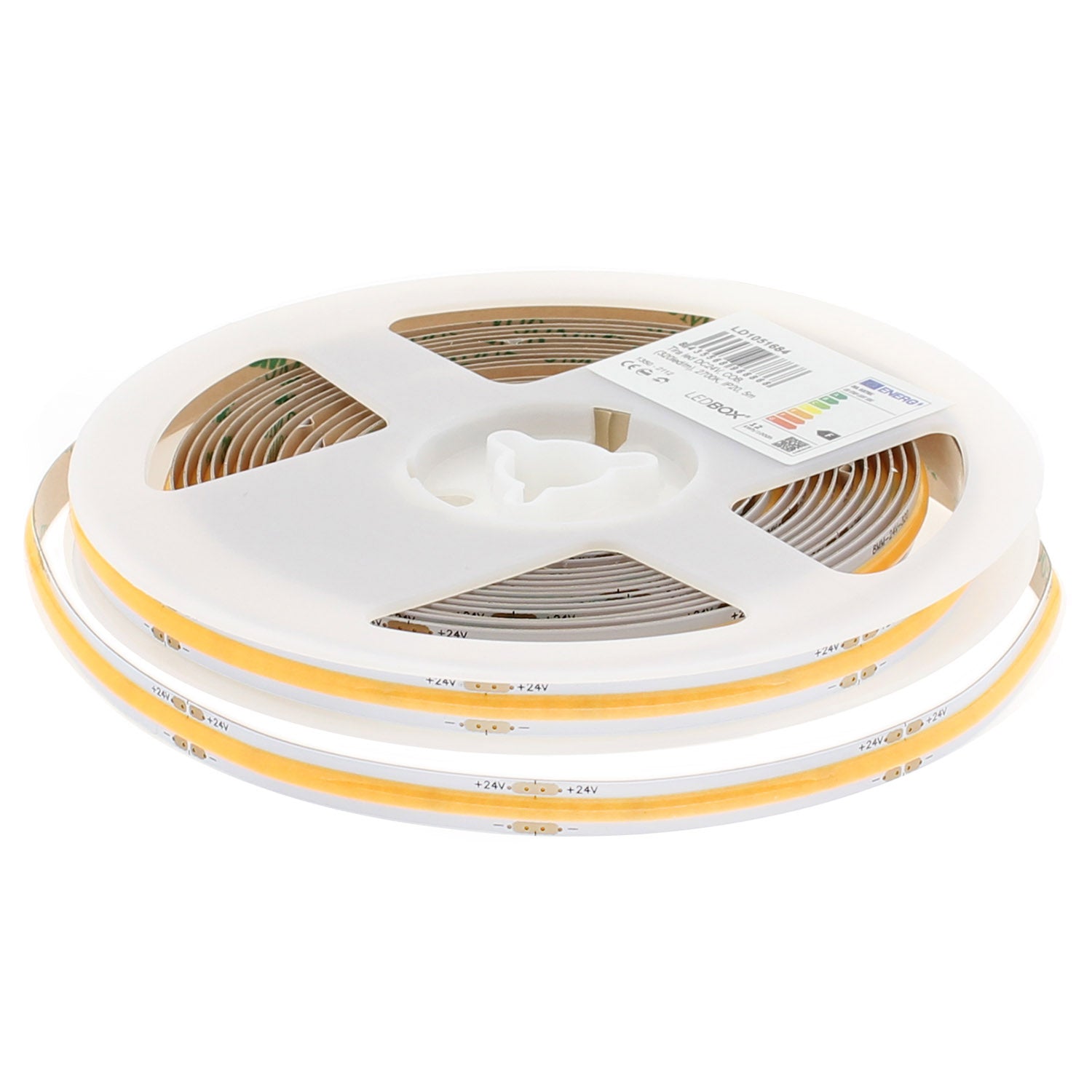 Tira Led Monocolor Cob, Dc24v, 5m (350led/m), 60w, Cri>92, Ip20, Blanco Cálido 2700k_2