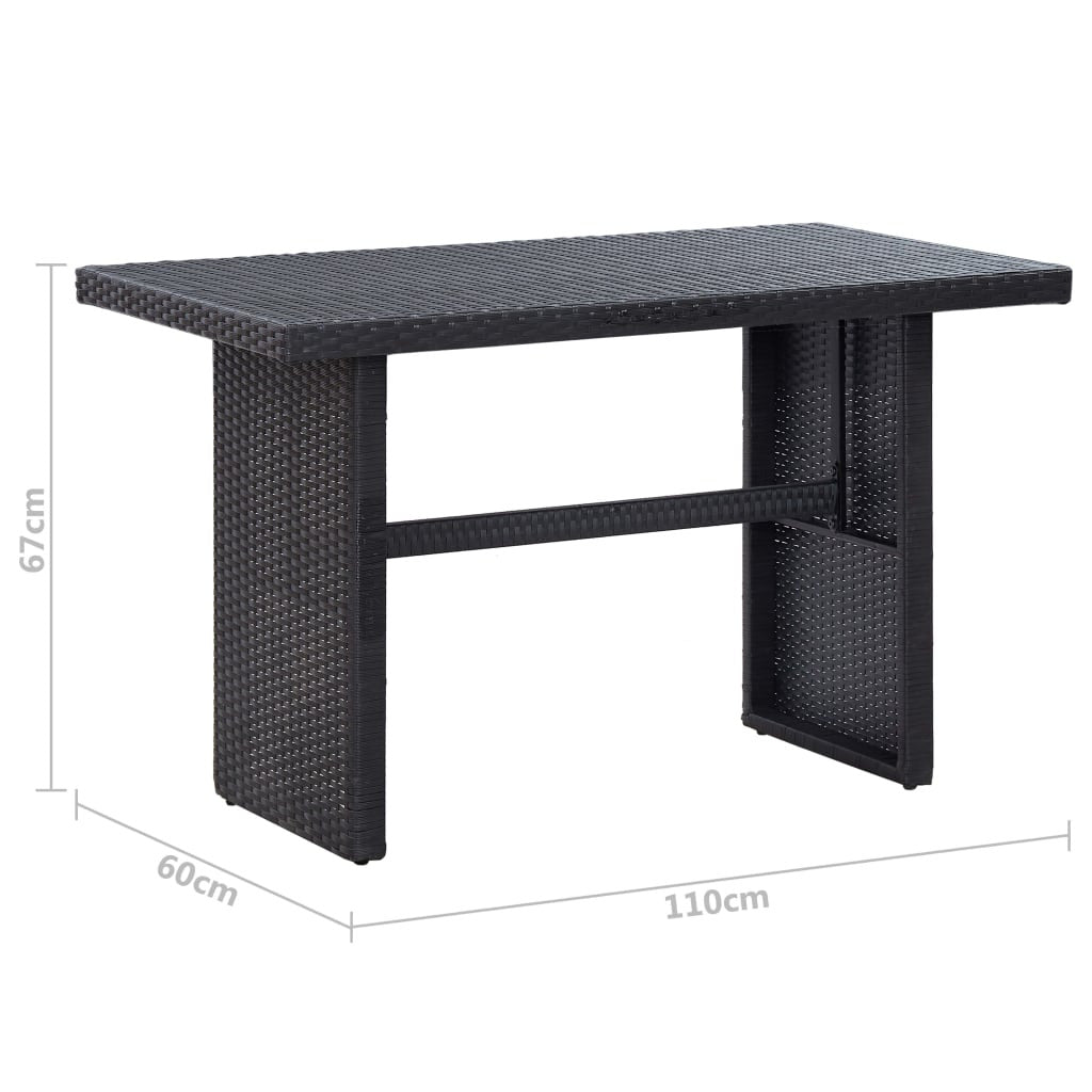 Vidaxl Set De Muebles De Jardín 3 Pzas Y Cojines Ratán Sintético Negro_2