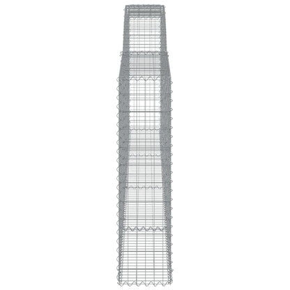 Cestas De Gaviones 4 Uds Forma De Arco Hierro 400x30x120/140 Cm_4