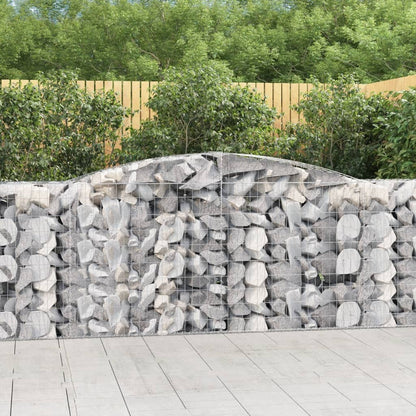 Cestas De Gaviones 10 Uds Forma De Arco Hierro 400x50x100/120cm_1