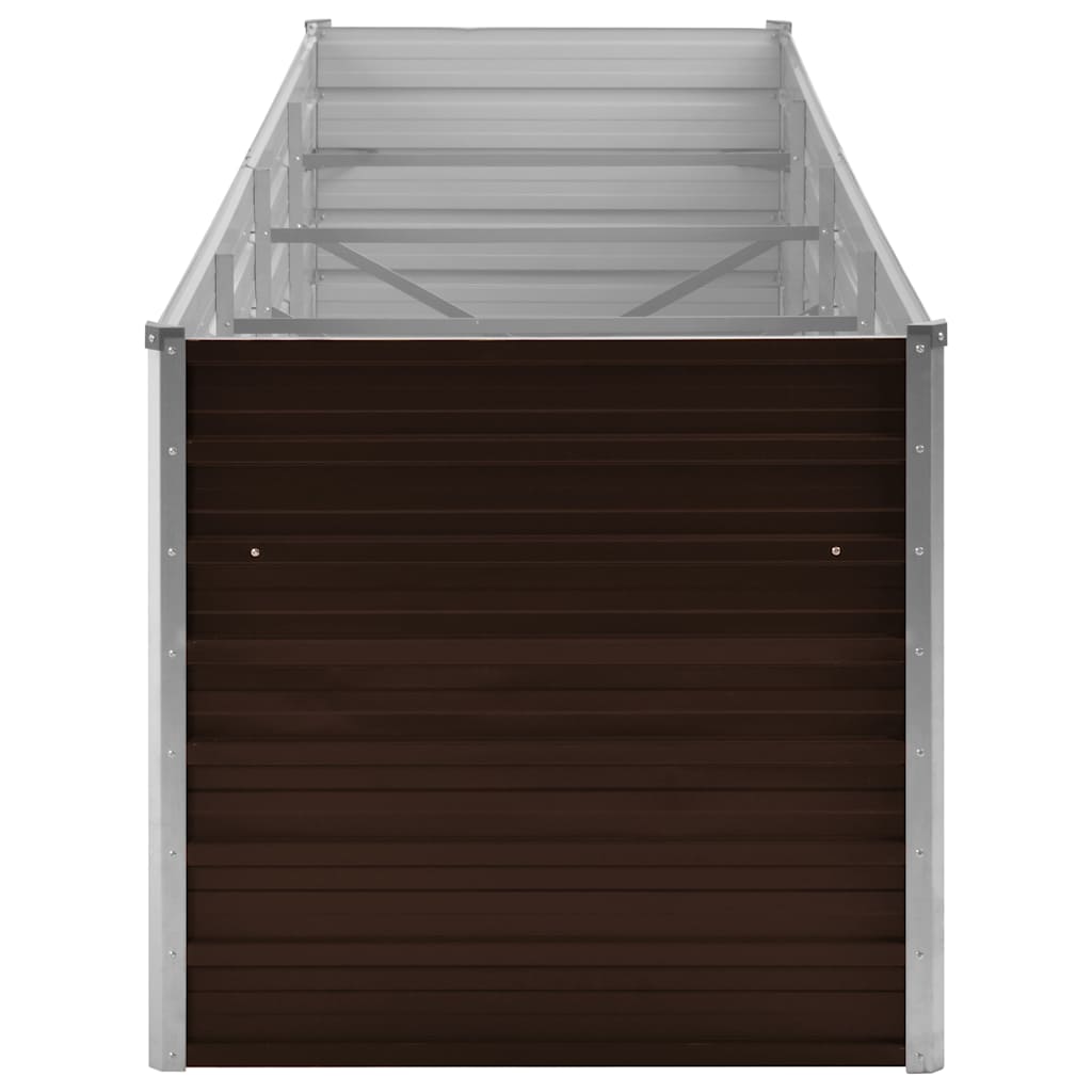 Arriate De Acero Galvanizado Marrón 320x80x77 Cm_4