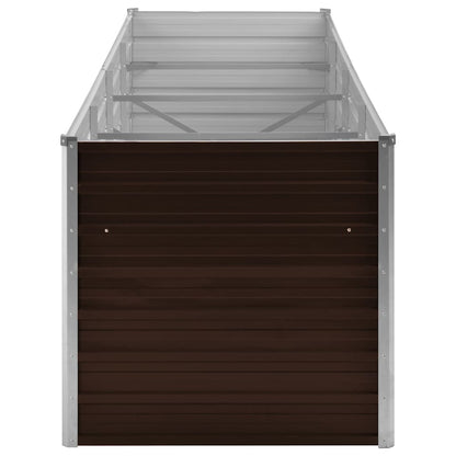 Arriate De Acero Galvanizado Marrón 320x80x77 Cm_4