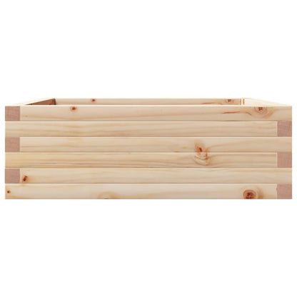 Jardinera De Madera Maciza De Pino 70x70x23 Cm_5