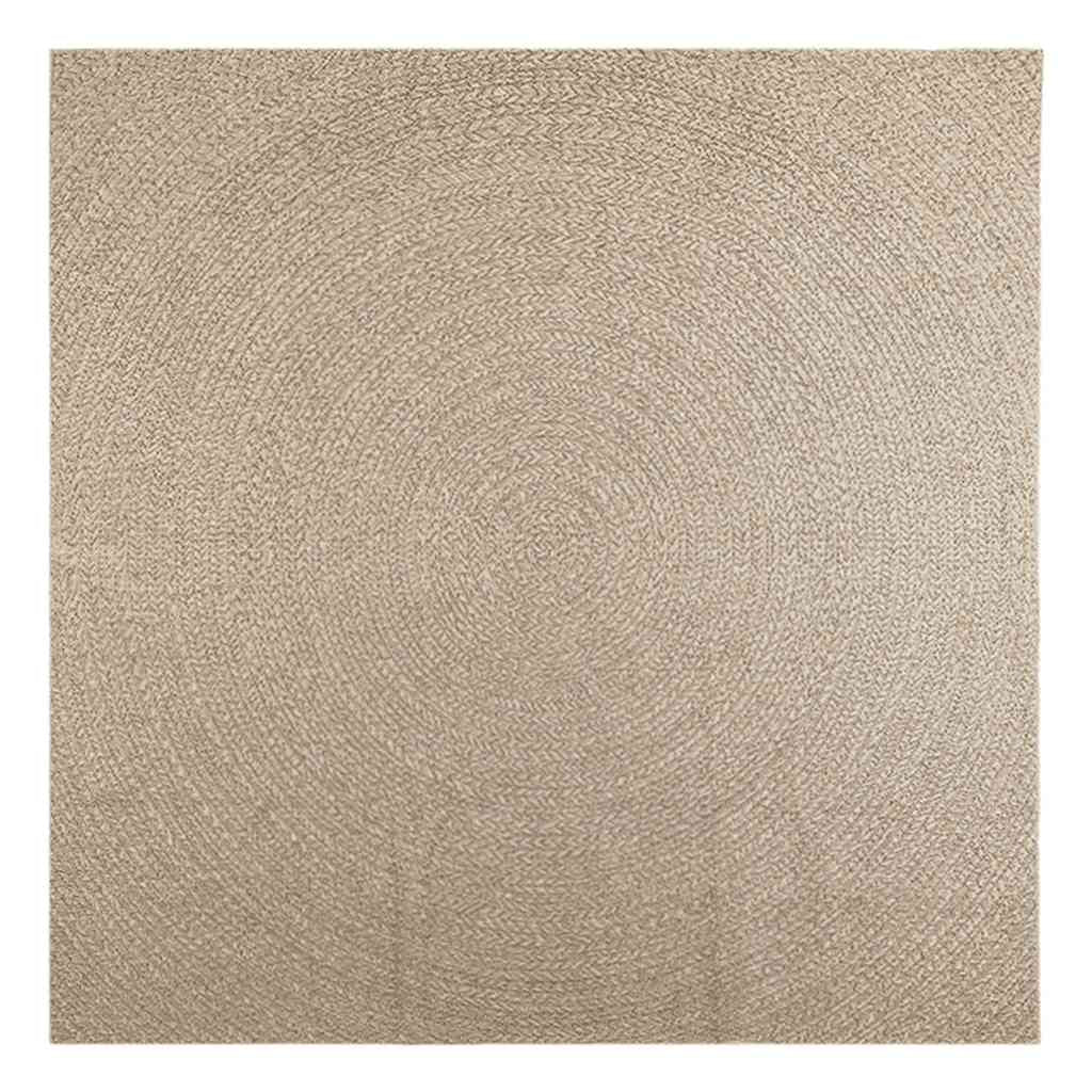 Vidaxl Alfombra Zizur Aspecto Yute Interior/exterior Beige 240x240 Cm_0