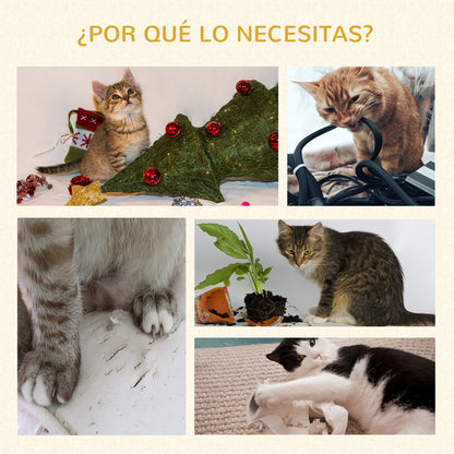 Pawhut Árbol Rascador Para Gatos De Madera 123,5 Cm Con Múltiples Plataformas_5