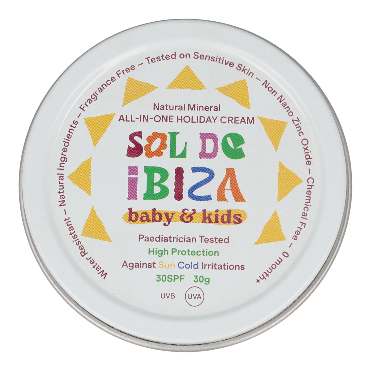 Latita Crema Solar All in one-Bebés 0 meses SPF30 Sol de Ibiza 30 ml