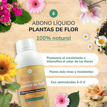 Fertilizante Líquido para Plantas com Flores Planeta Huerto 1 l