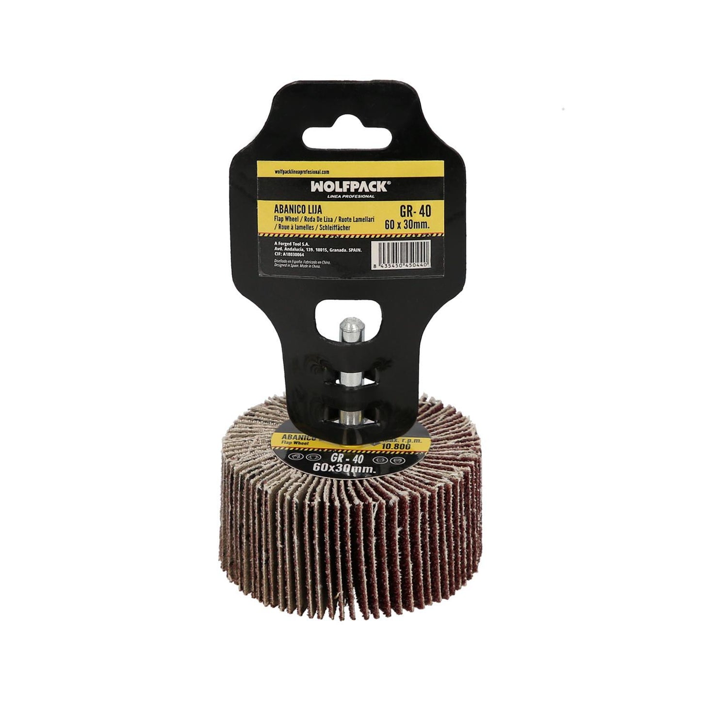 Abanico Lija Grano 40 Medida Ø 60 X 30 Mm. Disco Abrasivo Laminas, Ruedas Mil Hojas, Ruedas Abrasivas,lijado,desbaste,pulir