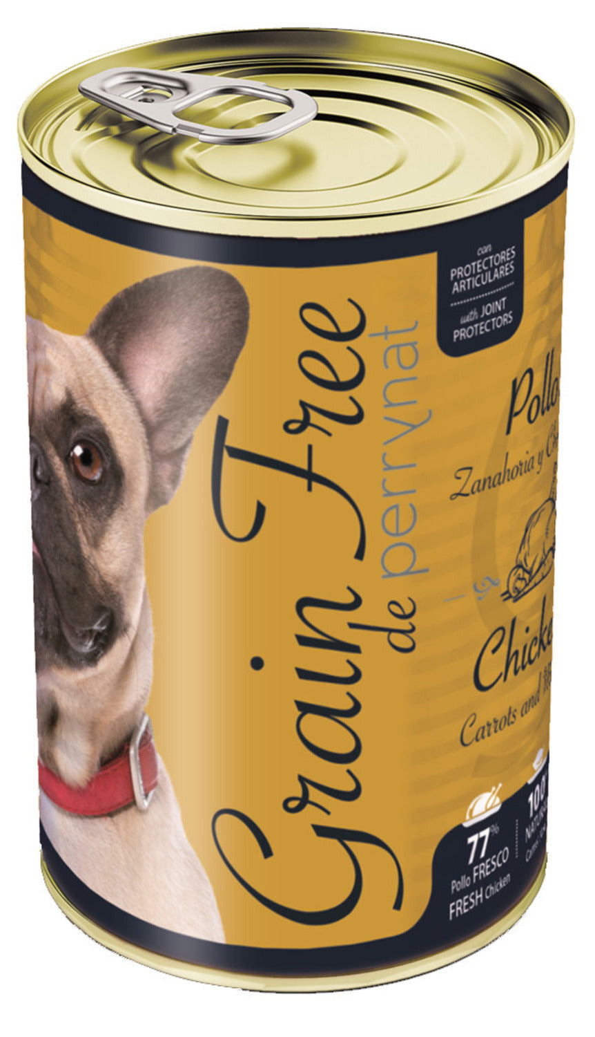 Perrynat Lata Grain Free Pollo 12 Unidades X 400 G_0