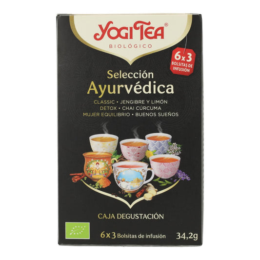 Seleção Ayurvédica Yogi Tea BIO 18 saquetas de chá sortidas