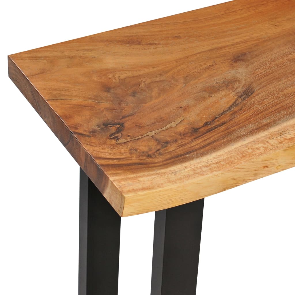 Mesa Consola De Madera Maciza De Suar 110x35x75 Cm_3