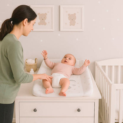 Bathby | Cambiador Fijo Para Bebé, Modelo Estrellas Y Luna_3