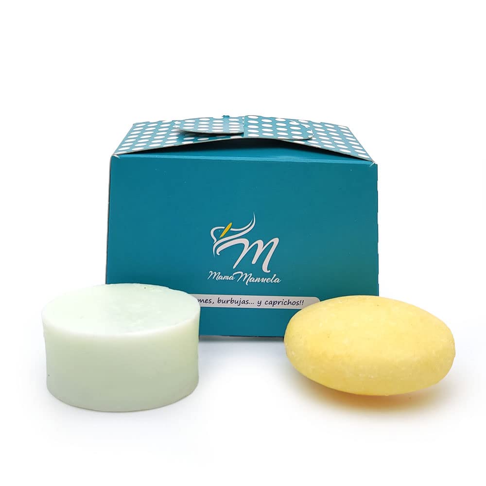 Pack Champú Sólido Con Té Matcha + Acondicionador Sólido Con Espirulina - Ideal Para El Cuidado De Todo Tipo De Cabello_0