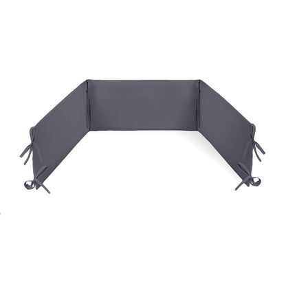 Chichonera Para Cuna 180x30 Algodón Gris Grafito_0