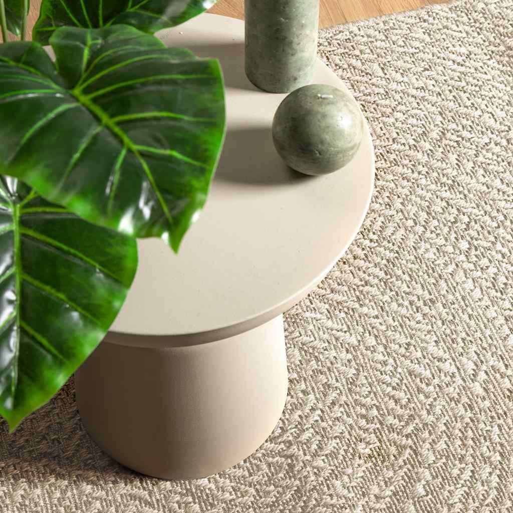 Vidaxl Alfombra Zizur Apariencia Yute Interior Exterior Crema 80x150cm_1