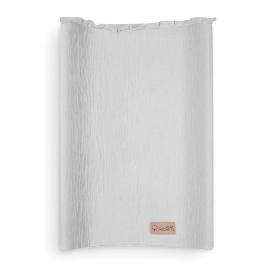 Funda De Cambiador Muselia Algodón 100% Cotton Color Gris_0