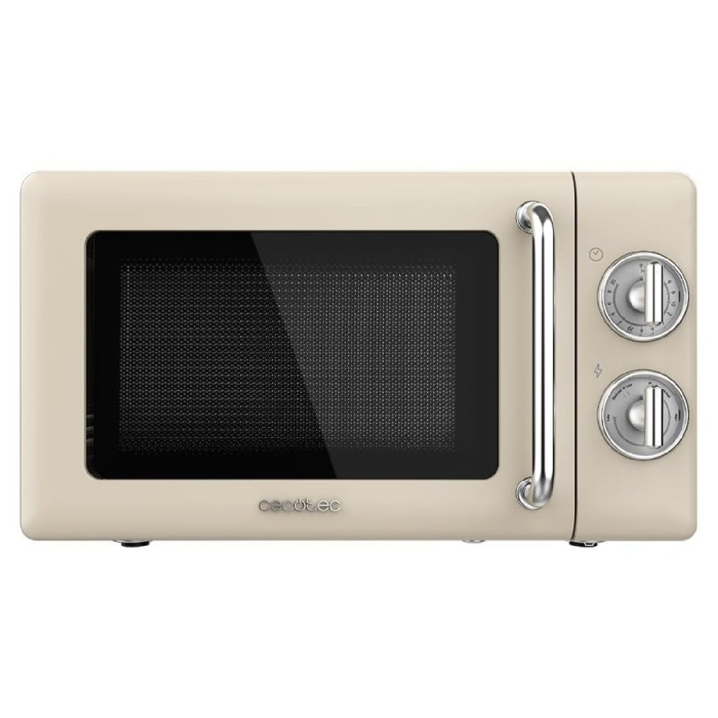 Microondas Mecánico De 20 L Proclean 3010 Retro Beige. 700 W En 6 Niveles, Temporizador Hasta 30 Minutos, Modo Descongelación, Diseño Vintage En Bei_0
