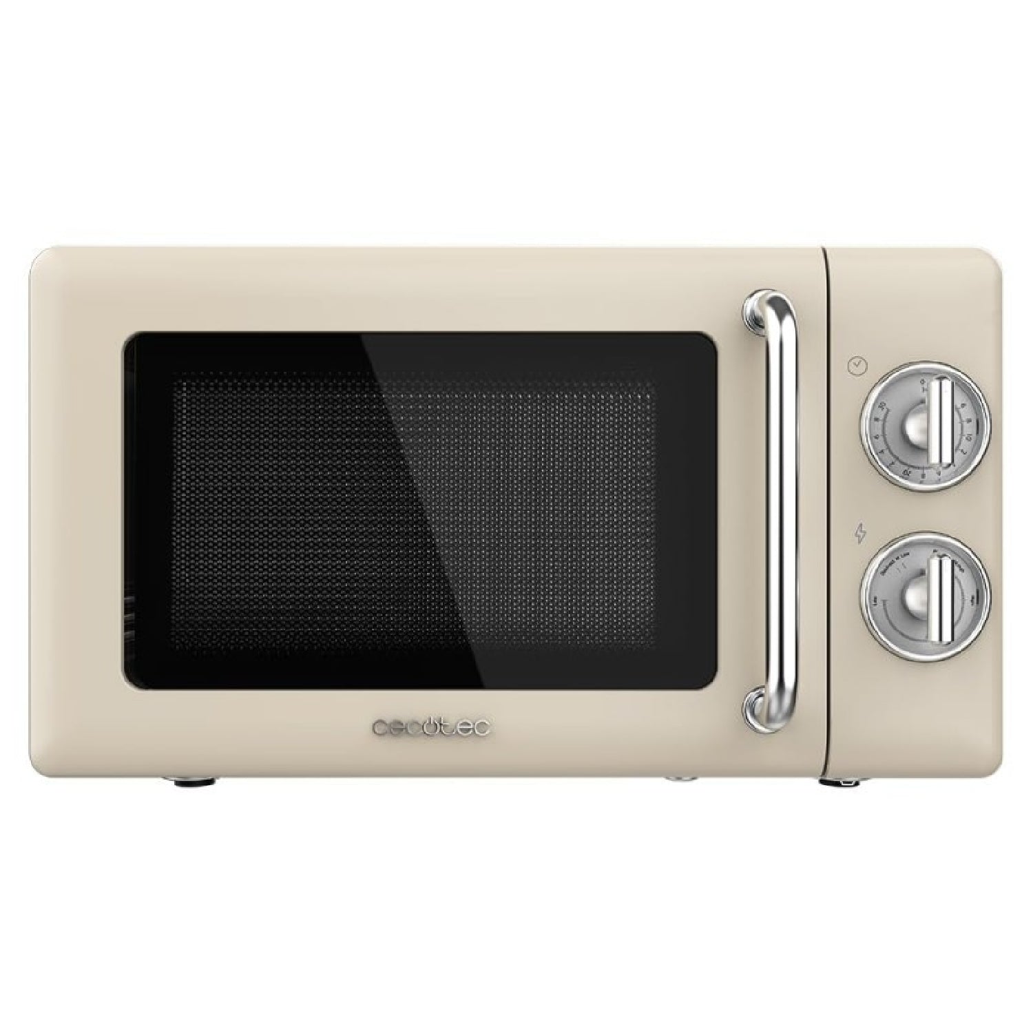 Microondas Mecánico De 20 L Proclean 3010 Retro Beige. 700 W En 6 Niveles, Temporizador Hasta 30 Minutos, Modo Descongelación, Diseño Vintage En Bei_0