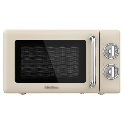 Microondas Mecánico De 20 L Proclean 3010 Retro Beige. 700 W En 6 Niveles, Temporizador Hasta 30 Minutos, Modo Descongelación, Diseño Vintage En Bei_0