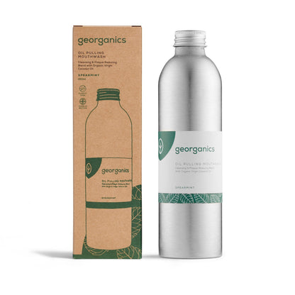 Colutório com óleo de coco e menta Georganics 250 ml