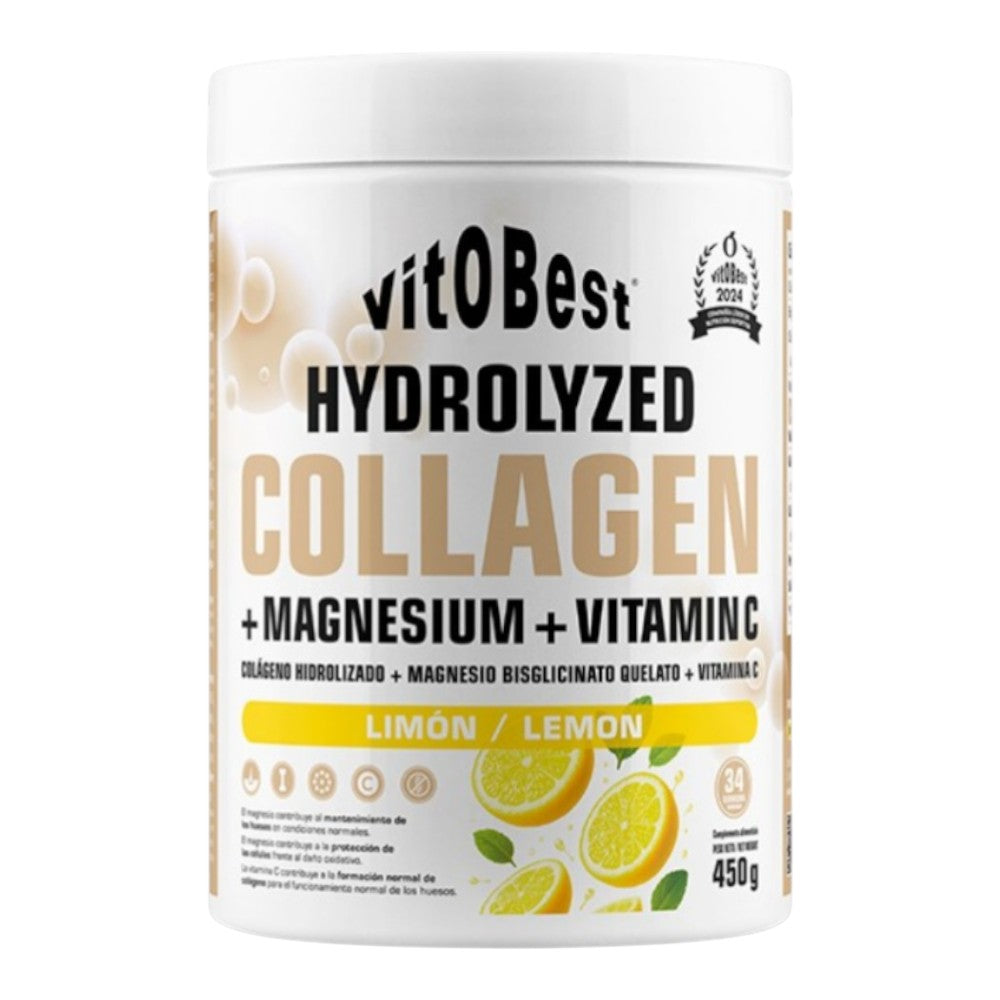 Hydrolyzed Collagen + Magnesium + Vitamin C 450 Gr Limón_0