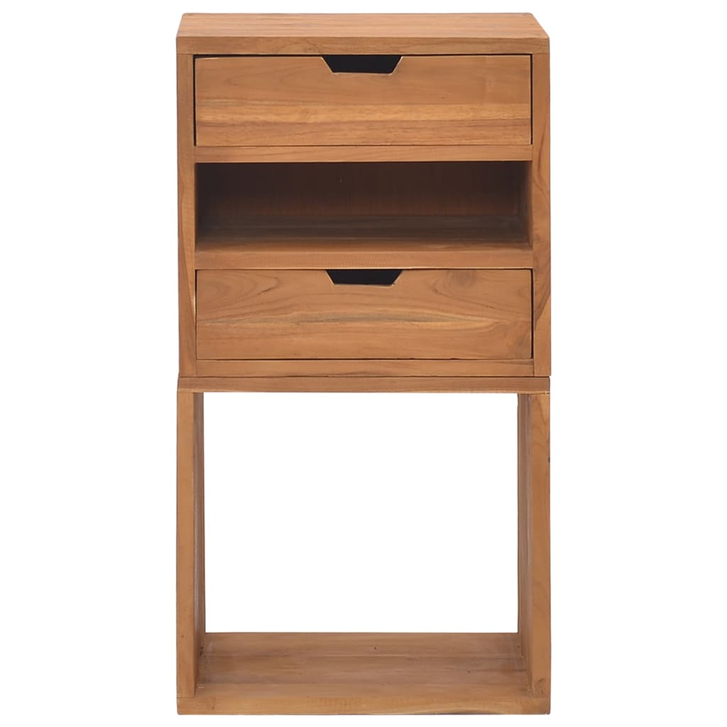 Mueble De Almacenaje Madera Maciza De Teca 40x30x76 Cm_2