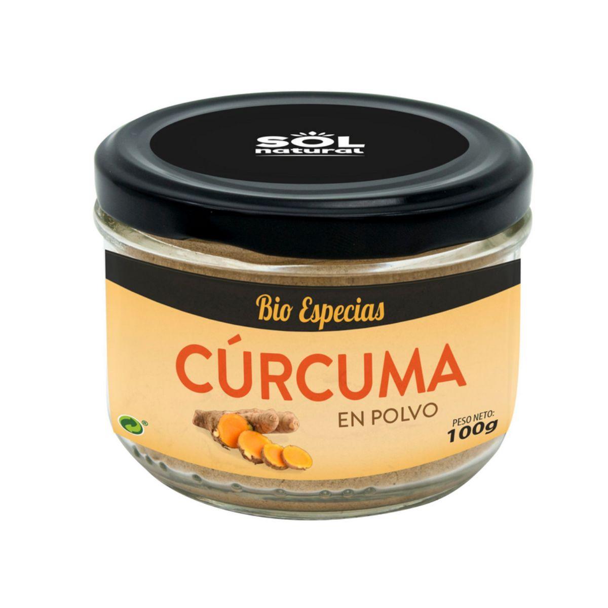 Pó de Cúrcuma Orgânica Sol Natural 100g