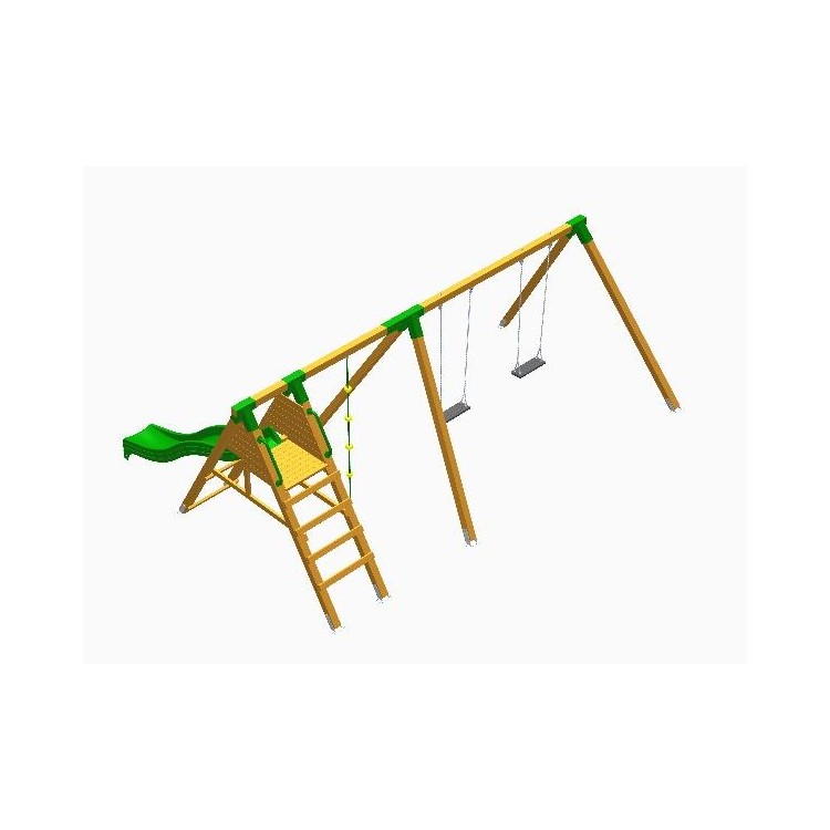 Parque Infantil Masgames Pegasus Asiento Plano + Asiento De Bebe Superficie De Arena, Tierra O Cesped._3