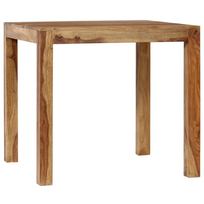 Mesa De Comedor De Madera Maciza De Sheesham 82x80x76 Cm_4