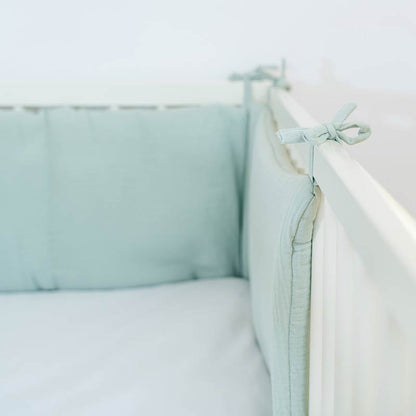 Barrera De Cuna En Algodón Bio Verde_3