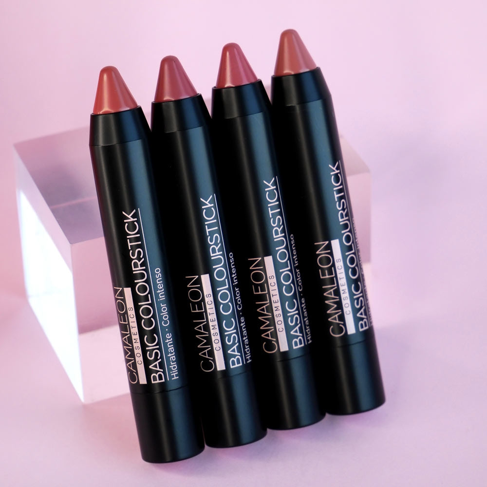 Pintalabios Nude Rosa Oscuro Basic Colourstick 4g Camaleon Cosmetics_3