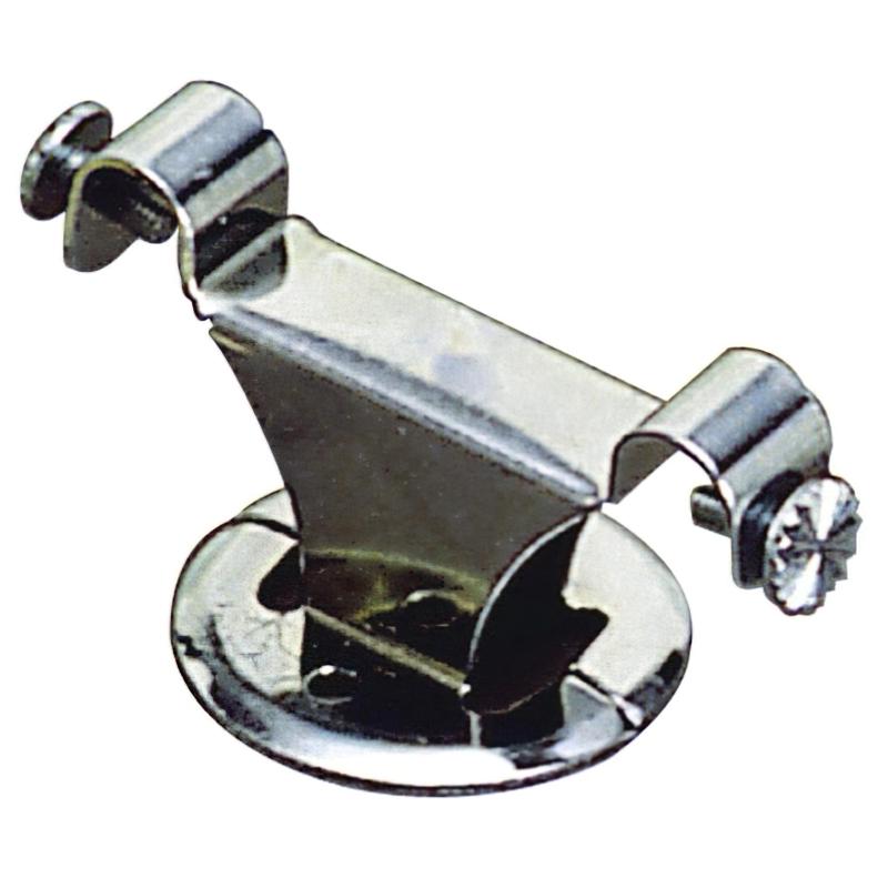 Soporte Barra 12 Mm.ø Cromo Techo Doble