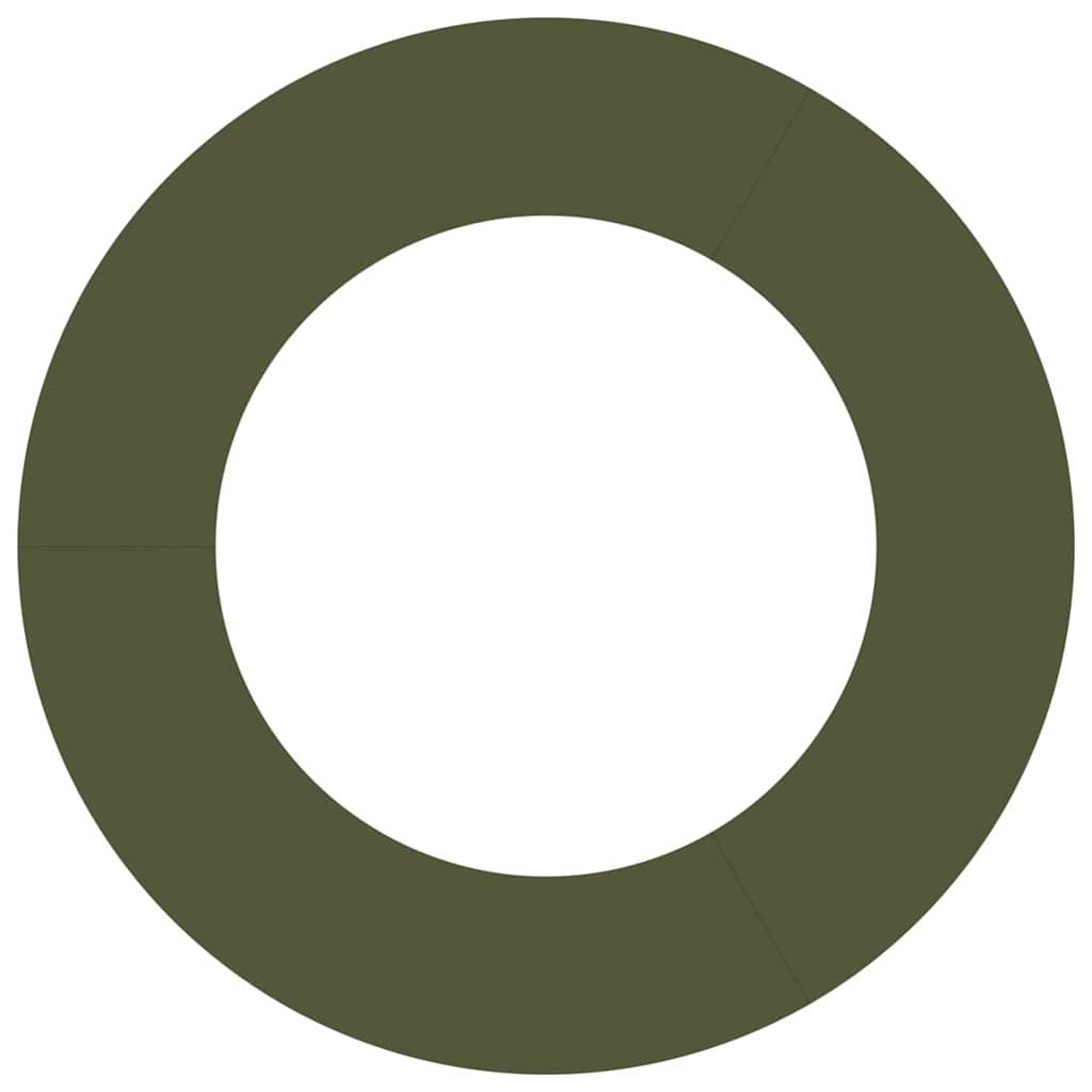 Adecuado Para Anillo De Árbol Plano Verde Oliva Ø50/80 Cm Acero_4